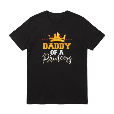 Vater und Tochter Partnerlook T-Shirt – Klassisches T-Shirt in Schwarz