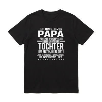 Vatertagsgeschenk Tochter Vater Geschenke T-Shirt – Klassisches T-Shirt in Schwarz