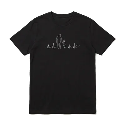 Papa und Tochter Mädchen T-Shirt – Klassisches T-Shirt in Schwarz