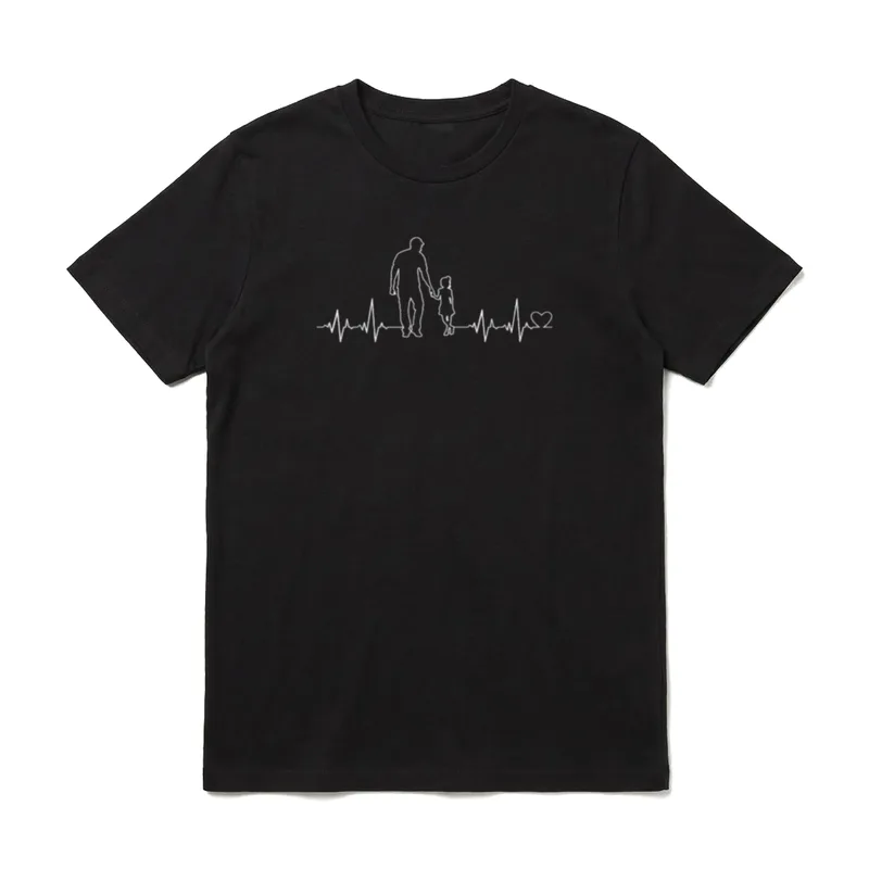 Papa und Tochter Mädchen T-Shirt – Klassisches T-Shirt in Schwarz