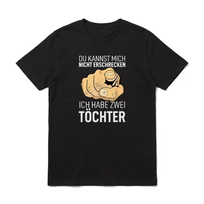 Papa Du Kannst Mich Nicht T-Shirt – Klassisches T-Shirt in Schwarz