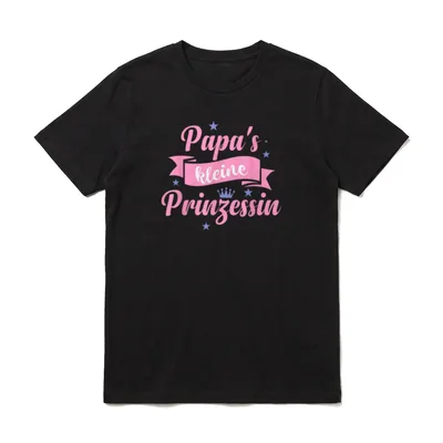 Daddy's Princess Vater T-Shirt – Klassisches T-Shirt in Schwarz