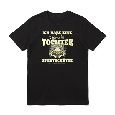 Hübsche Tochter und Vater T-Shirt – Klassisches T-Shirt in Schwarz