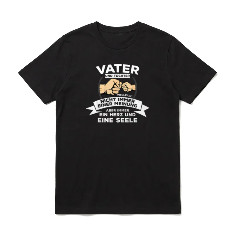 Papa Vater Tochter vielleicht T-Shirt – Klassisches T-Shirt in Schwarz