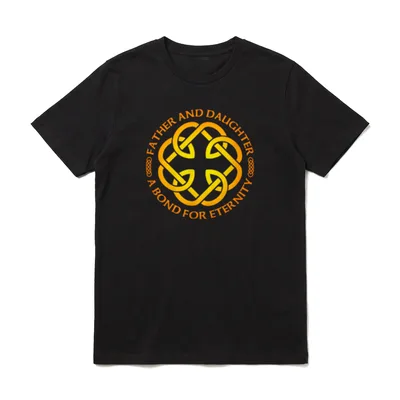 Keltischer Knoten Vater T-Shirt – Klassisches T-Shirt in Schwarz