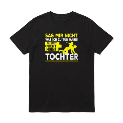 Lustiger Papa Tochter Spruch T-Shirt – Klassisches T-Shirt in Schwarz