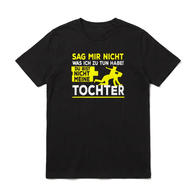 Lustiger Papa Tochter Spruch T-Shirt – Klassisches T-Shirt in Schwarz