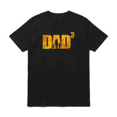 Dad hoch 3 Papa 3 Vintage T-Shirt – Klassisches T-Shirt in Schwarz