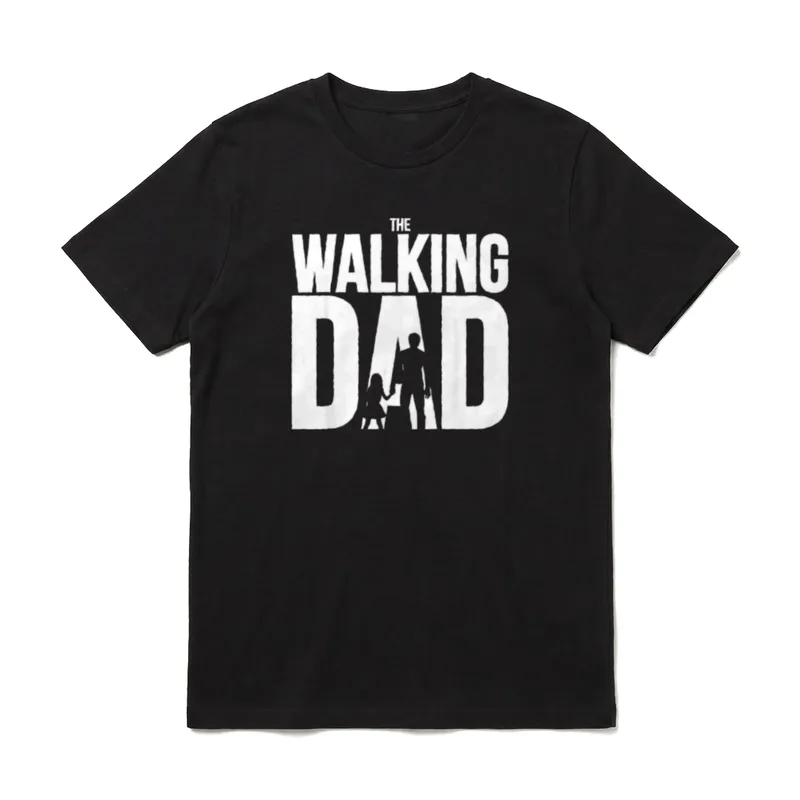 The walking Dad Vater Tochter T-Shirt – Klassisches T-Shirt in Schwarz