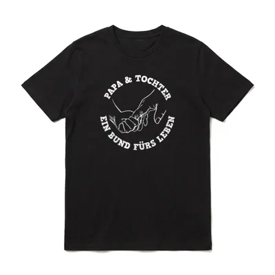 Papa & Tochter Ein Bund T-Shirt – Klassisches T-Shirt in Schwarz