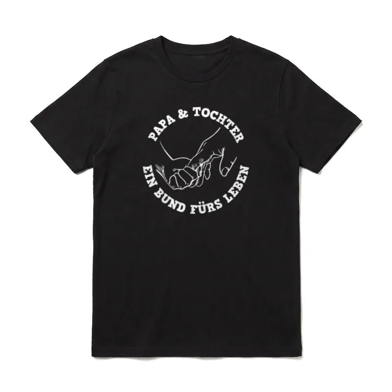 Papa & Tochter Ein Bund T-Shirt – Klassisches T-Shirt in Schwarz