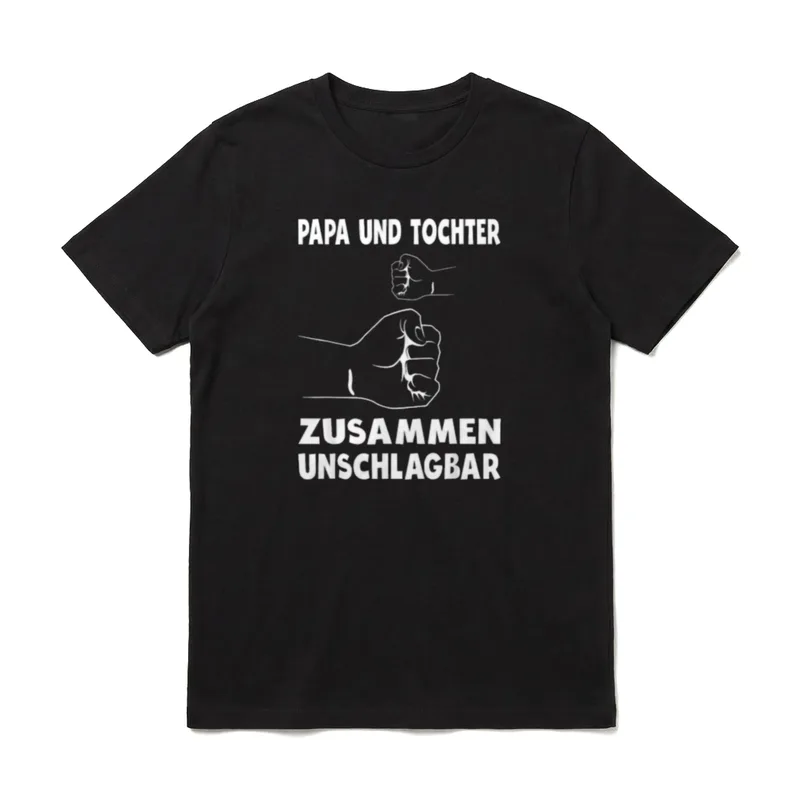Papa Tochter Partnerlook Vater T-Shirt – Klassisches T-Shirt in Schwarz
