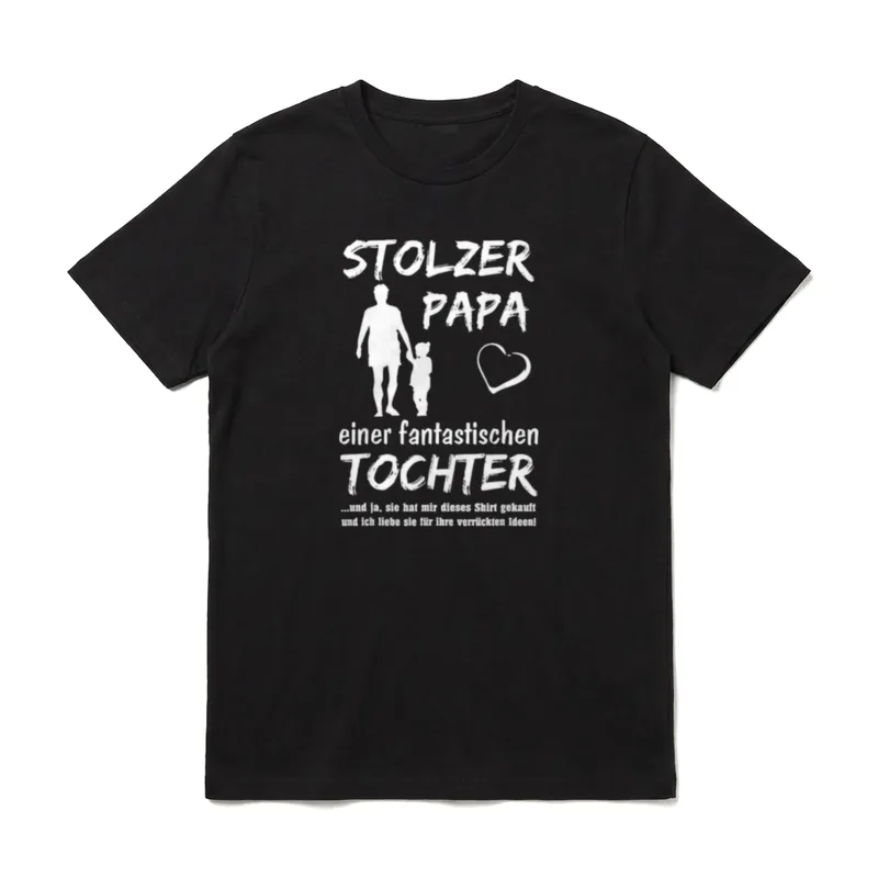 Stolzer Papa Einer Tochter T-Shirt – Klassisches T-Shirt in Schwarz