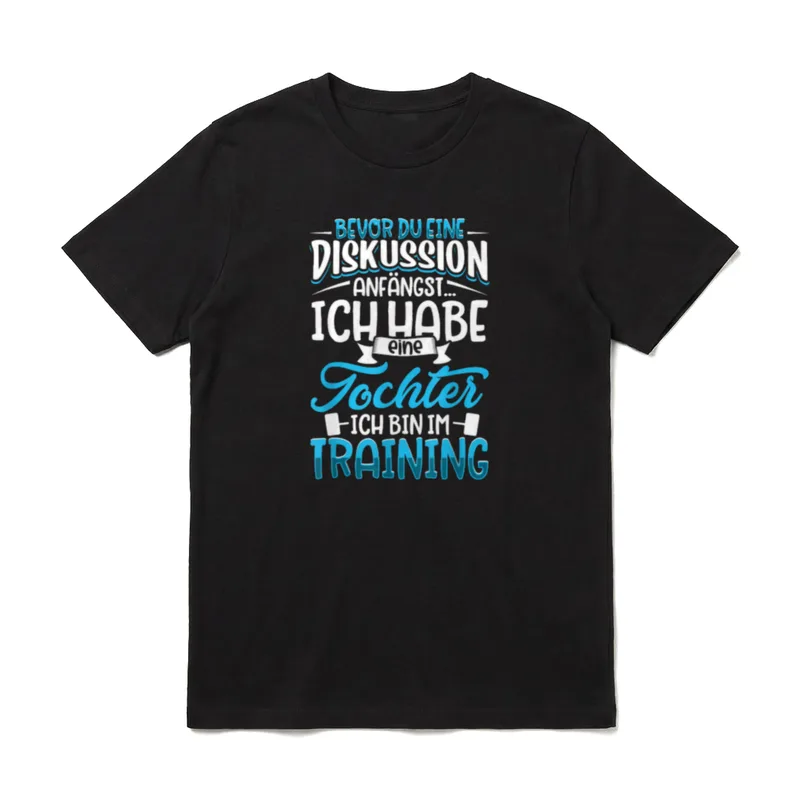 Bevor du eine Diskussion T-Shirt – Klassisches T-Shirt in Schwarz