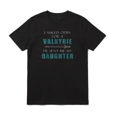 Wikinger Nord Vater Tochter T-Shirt – Klassisches T-Shirt in Schwarz