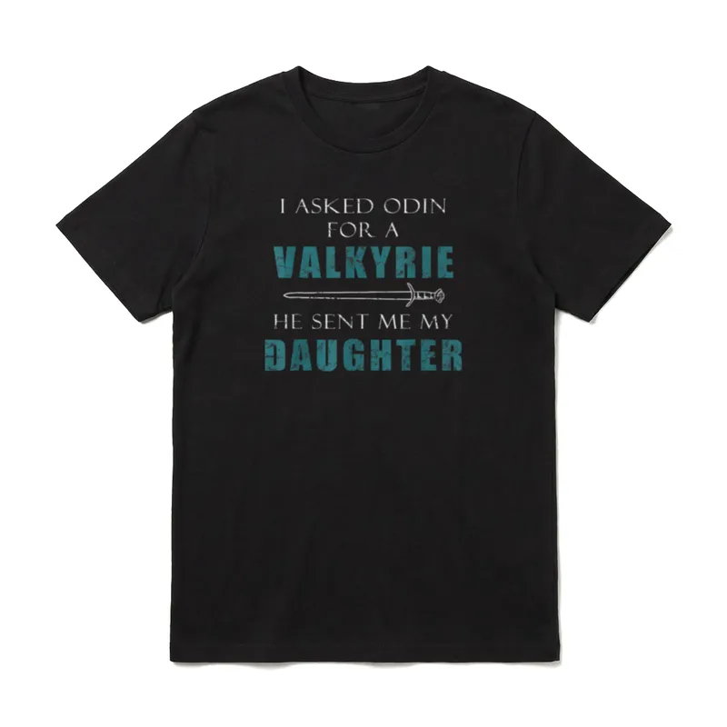 Wikinger Nord Vater Tochter T-Shirt – Klassisches T-Shirt in Schwarz