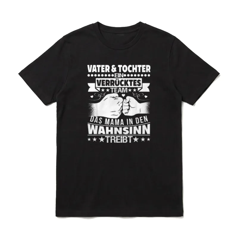 vater tochter partnerlook papa vatertag T-Shirt – Klassisches T-Shirt in Schwarz