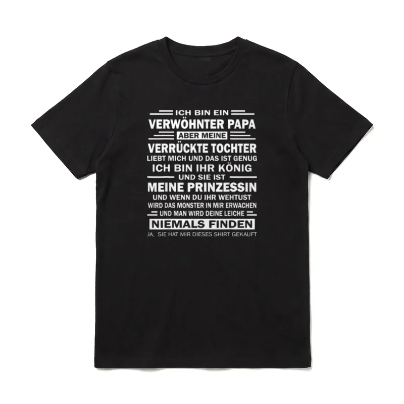Glücklicher Papa Bester Papa Papa & Tochter T-Shirt – Klassisches T-Shirt in Schwarz