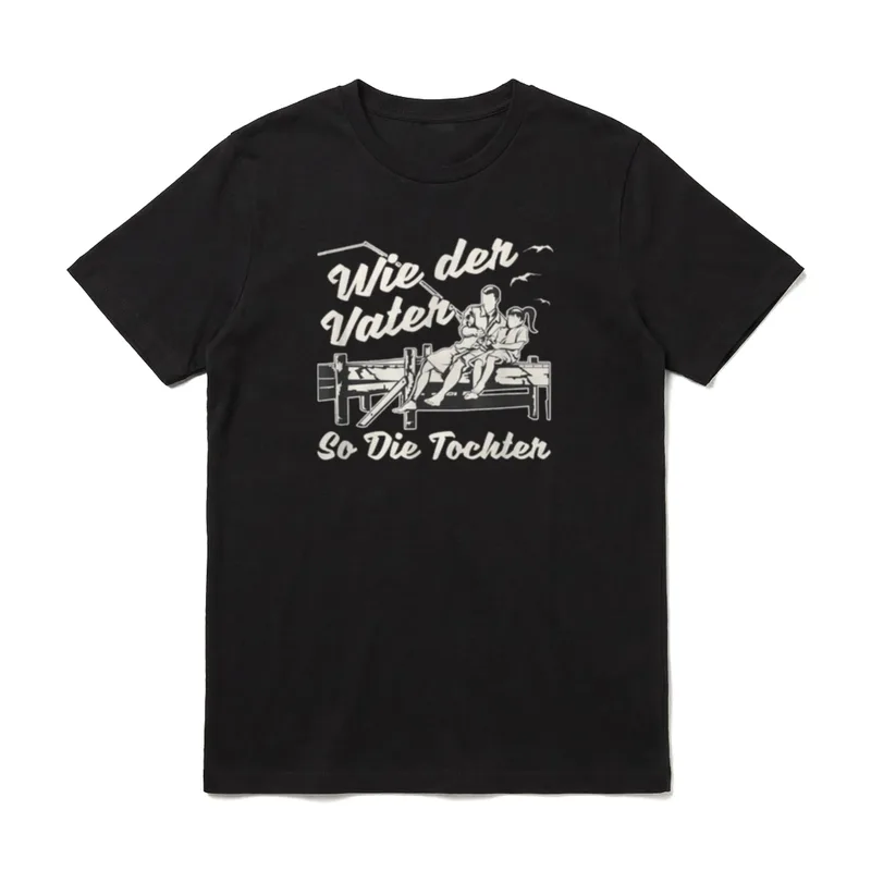 Wie der Vater so T-Shirt – Klassisches T-Shirt in Schwarz