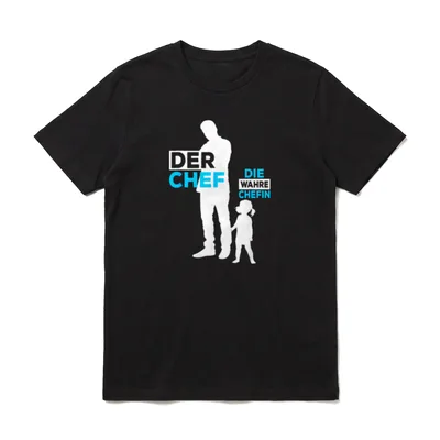 Vater Tochter Partnerlook Vatertag T-Shirt – Klassisches T-Shirt in Schwarz