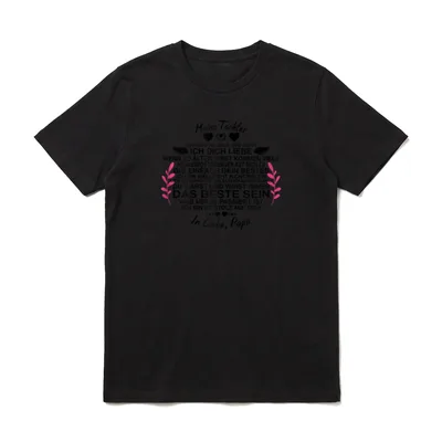 Meine Tochter Vater Schöner T-Shirt – Klassisches T-Shirt in Schwarz