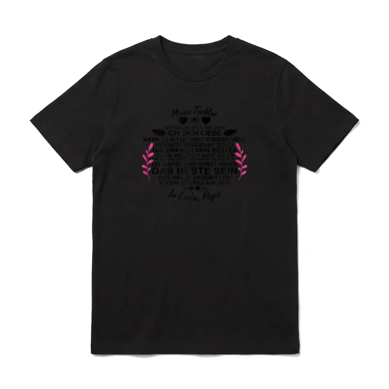 Meine Tochter Vater Schöner T-Shirt – Klassisches T-Shirt in Schwarz