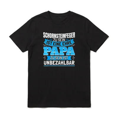 Schornsteinfeger Papa Vati Sohn T-Shirt – Klassisches T-Shirt in Schwarz