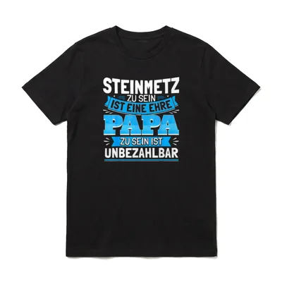 Steinmetz Papa Vati Sohn T-Shirt – Klassisches T-Shirt in Schwarz