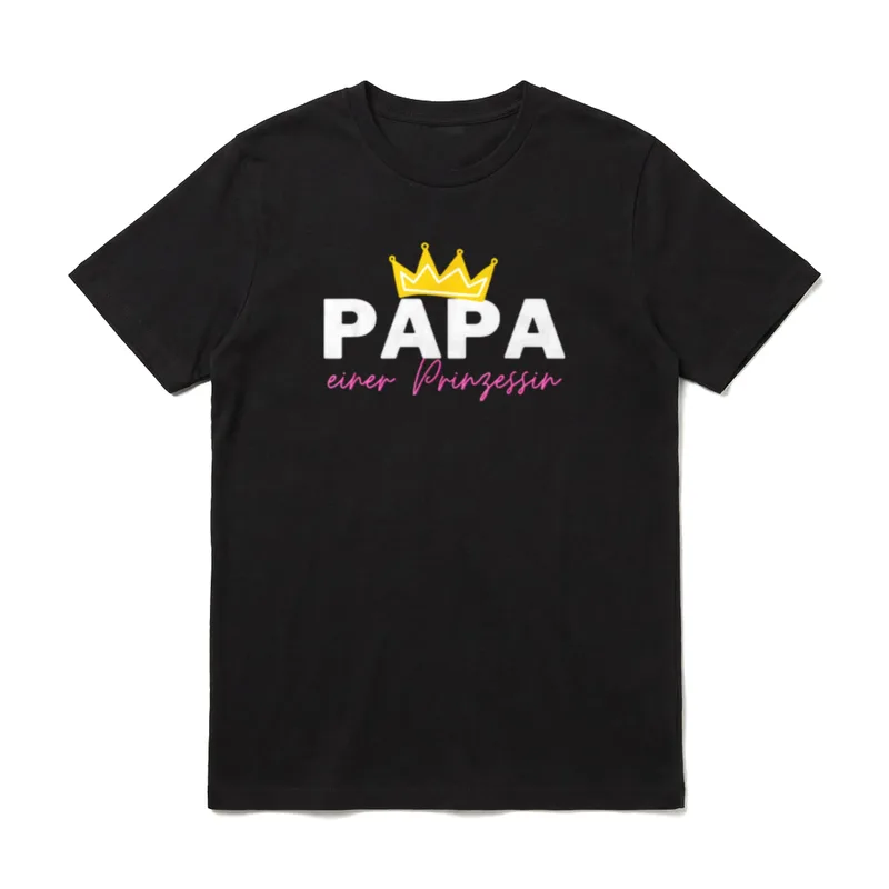 Papa einer Prinzessin T-Shirt – Klassisches T-Shirt in Schwarz