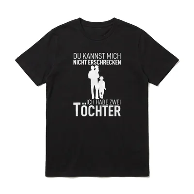 Papa Du Kannst Mich Papa & Tochter T-Shirt – Klassisches T-Shirt in Schwarz