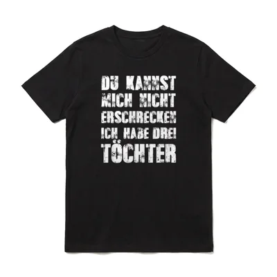 Papa Du Kannst Mich T-Shirt – Klassisches T-Shirt in Schwarz