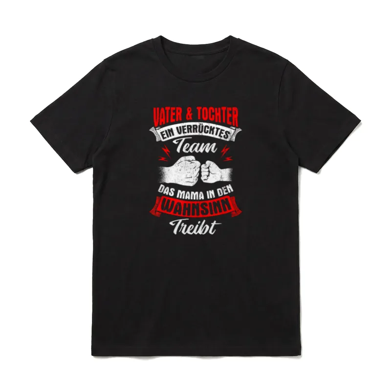 Vater & Tochter Ein Verrücktes T-Shirt – Klassisches T-Shirt in Schwarz