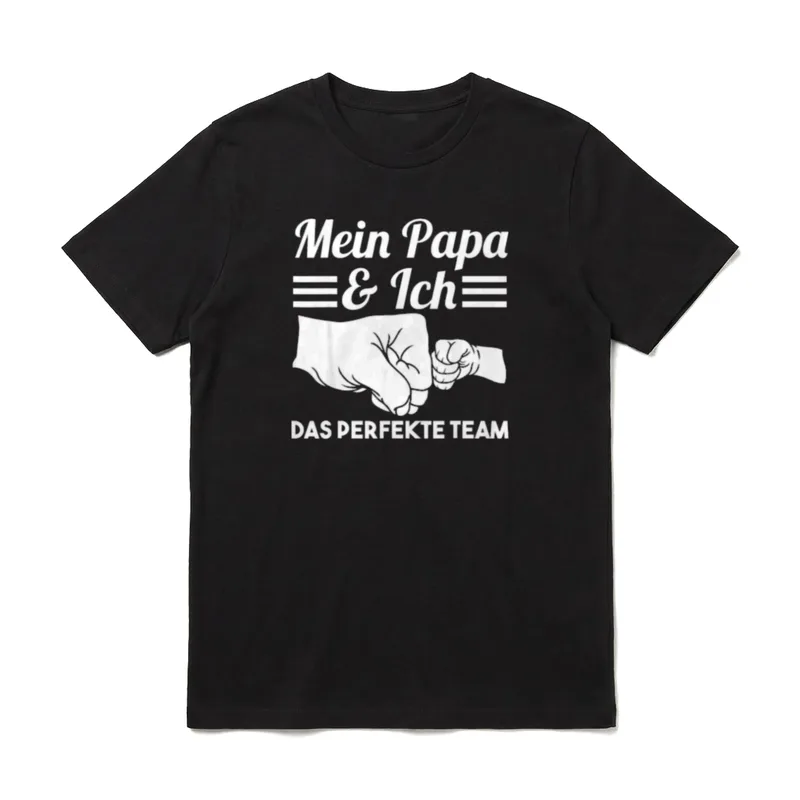 Vatertag Papa und Sohn T-Shirt – Klassisches T-Shirt in Schwarz