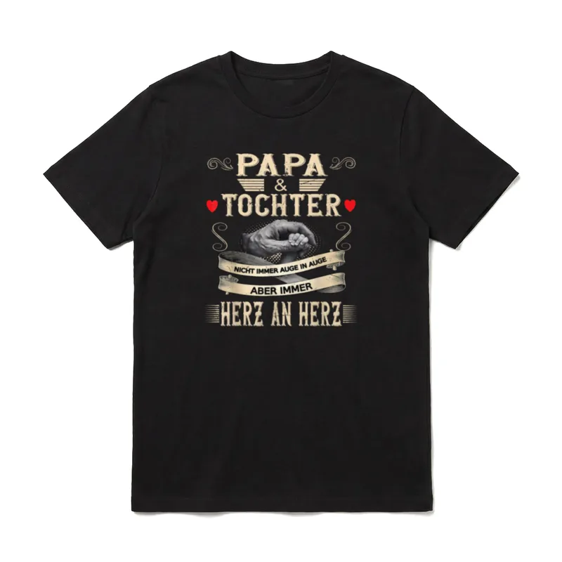 Papa & Tochter Vatertag Geburtstag T-Shirt – Klassisches T-Shirt in Schwarz
