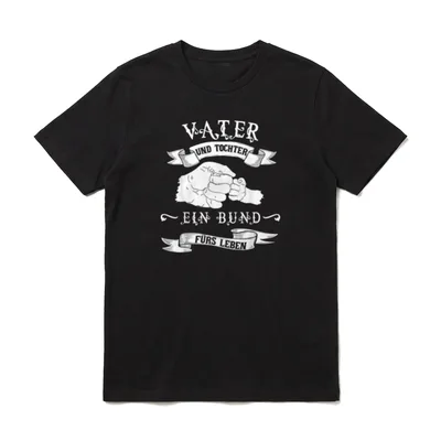 Vater und Tochter ein Bund T-Shirt – Klassisches T-Shirt in Schwarz