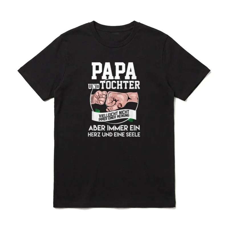 Papa und Tochter vielleicht T-Shirt – Klassisches T-Shirt in Schwarz