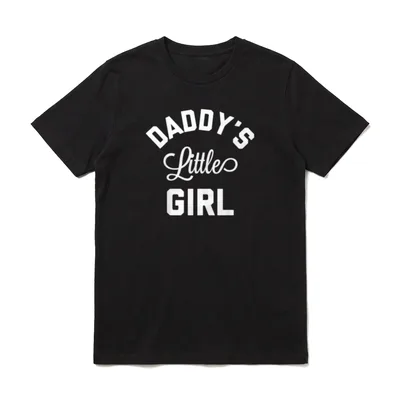 Daddys Little Girl Daddy's Lil T-Shirt – Klassisches T-Shirt in Schwarz