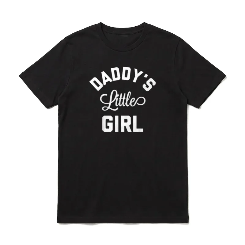 Daddys Little Girl Daddy's Lil T-Shirt – Klassisches T-Shirt in Schwarz