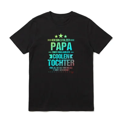 Stolzer Papa einer coolen T-Shirt – Klassisches T-Shirt in Schwarz