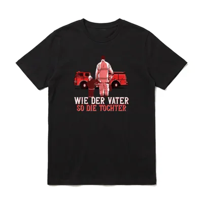 Wie der Vater so T-Shirt – Klassisches T-Shirt in Schwarz