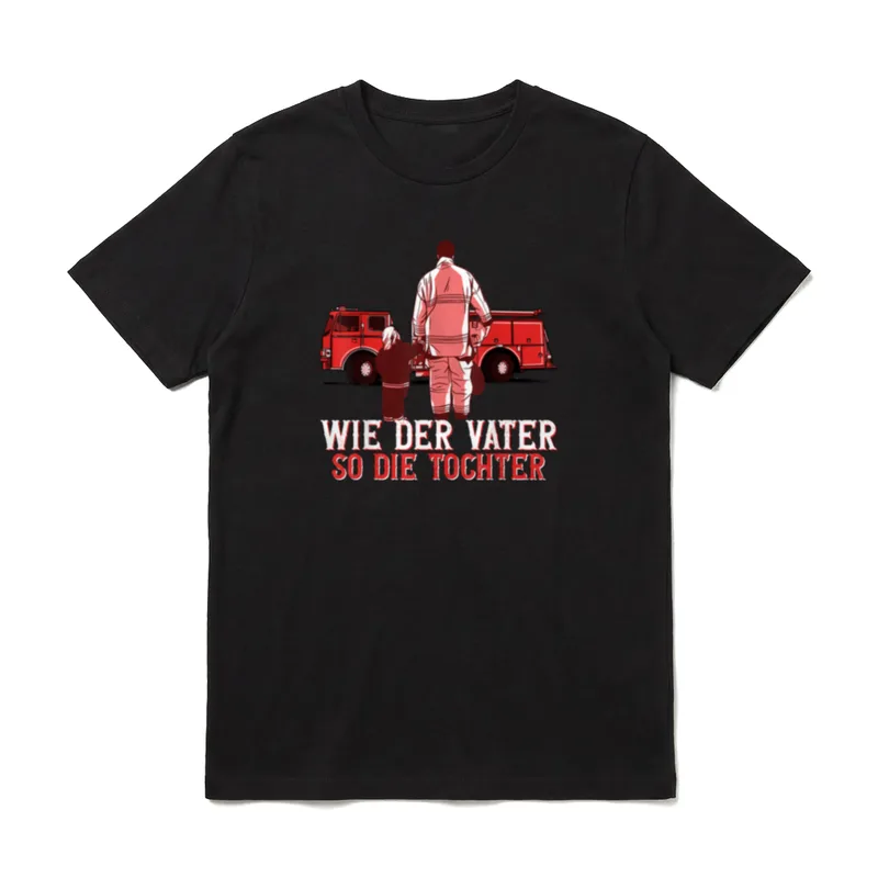Wie der Vater so T-Shirt – Klassisches T-Shirt in Schwarz