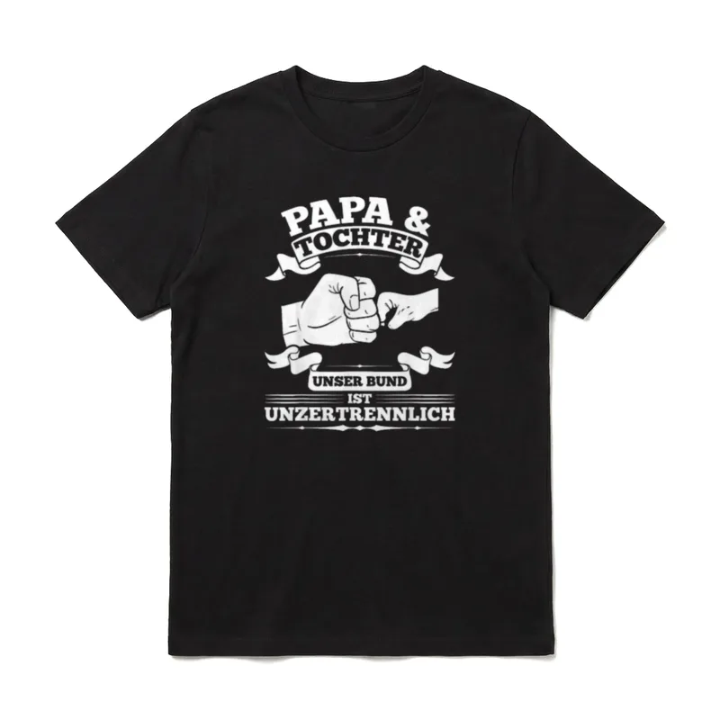 Papa Tochter Vater Partnerlook T-Shirt – Klassisches T-Shirt in Schwarz