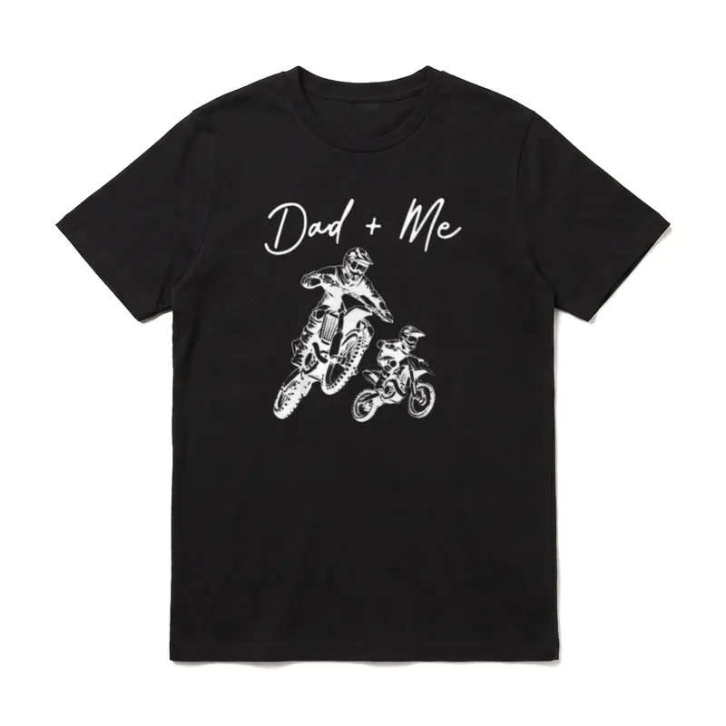 Daddy And Me Riding T-Shirt – Klassisches T-Shirt in Schwarz