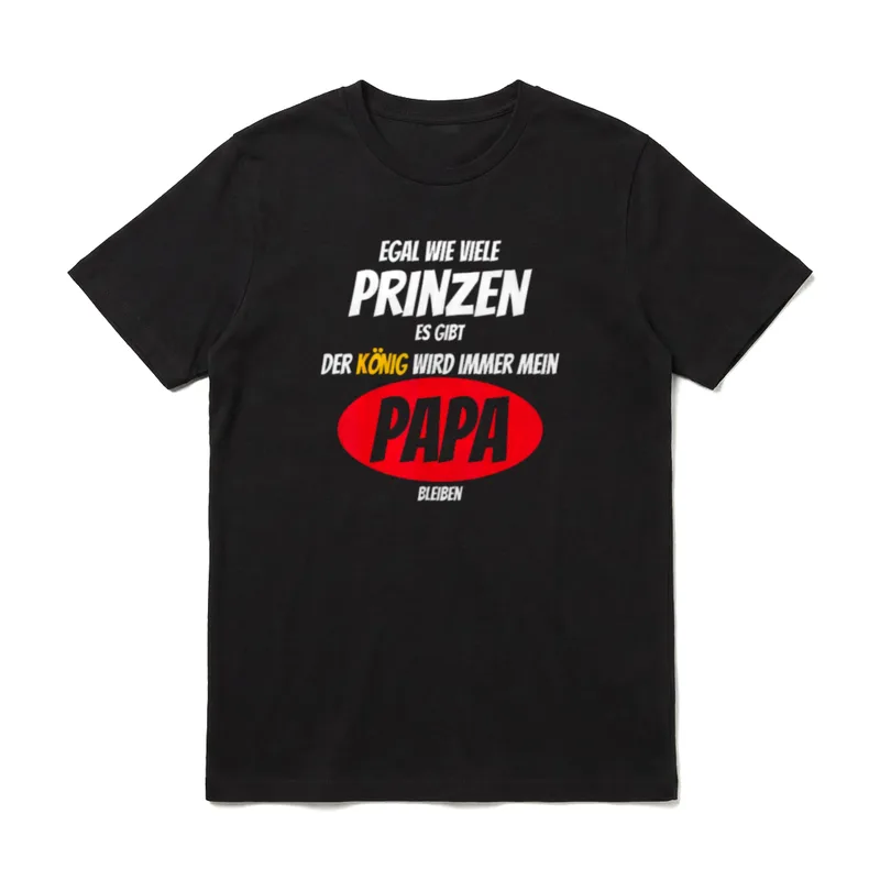 Vater Tochter Aufdruck Vatertags T-Shirt – Klassisches T-Shirt in Schwarz