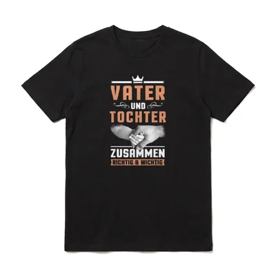 Vatertag Papa Tochter Männer Papi T-Shirt – Klassisches T-Shirt in Schwarz