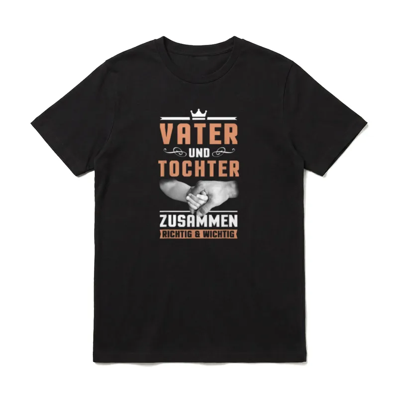 Vatertag Papa Tochter Männer Papi T-Shirt – Klassisches T-Shirt in Schwarz