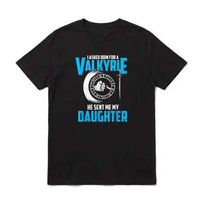 Walküre Wikinger Nord Vater T-Shirt – Klassisches T-Shirt in Schwarz