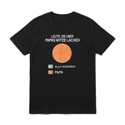 Leute die über Papas T-Shirt – Klassisches T-Shirt in Schwarz