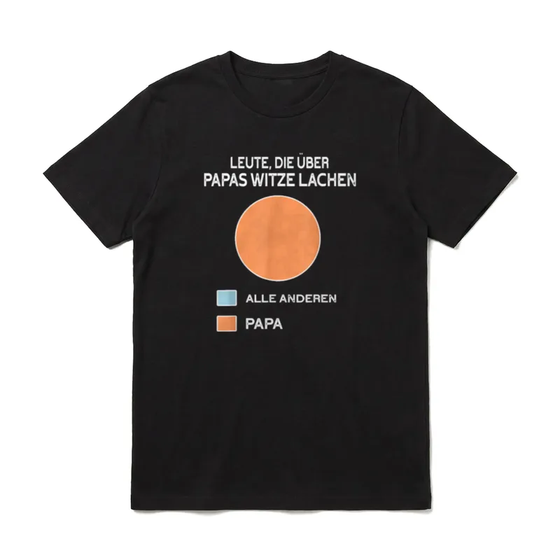 Leute die über Papas T-Shirt – Klassisches T-Shirt in Schwarz