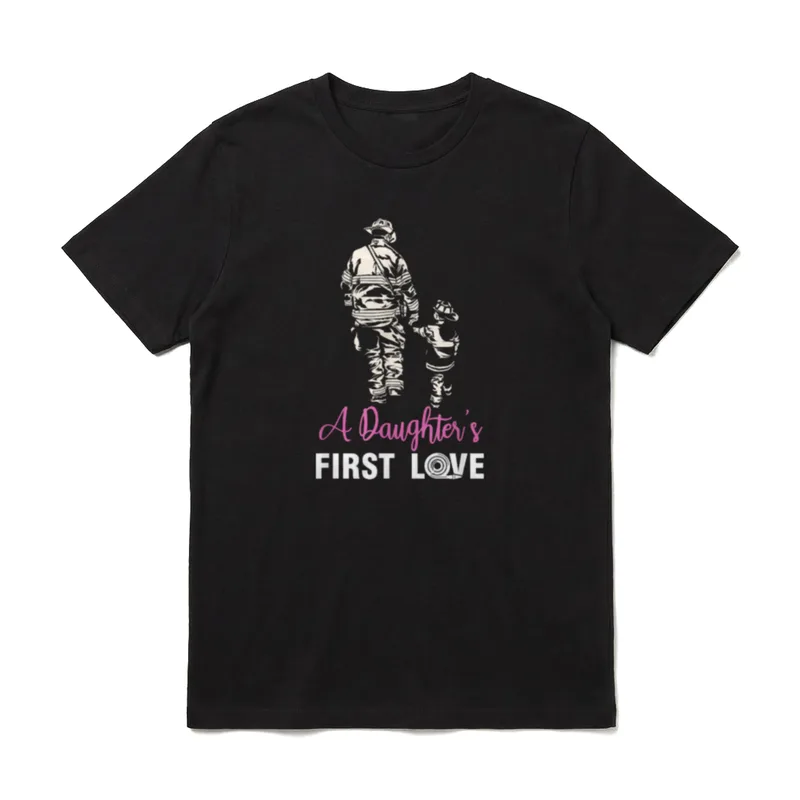 Feuerwehr Vater Tochter Feuerwehrmann T-Shirt – Klassisches T-Shirt in Schwarz